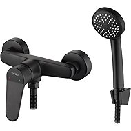 Kuchinox ATEZ wall mounted shower mixer with accessories, black (BTK_741D) - Tap