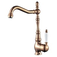 Laveo Evora pedestal basin mixer L, copper (BAE_865D) - Tap