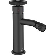 Laveo Muro standing bidet mixer with spout, black (BAU_732D) - Tap