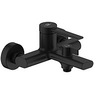 Laveo Pinar wall-mounted bath mixer without accessories, black (BAW_710D) - Tap