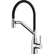 Laveo Colina U-hand basin mixer, black/chrome (BCO_778D) - Tap