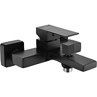 Laveo Kvadrato wall-mounted bath mixer without accessories, black (BLQ_710D) - Tap