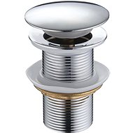 MEXEN Knob stopper without overflow, round, chrome - Sink Waste Outlet