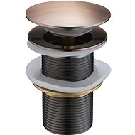 MEXEN Crank-stopper without overflow, round, old copper - Sink Waste Outlet