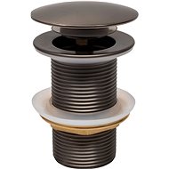 MEXEN Handle-stopper without overflow, round, graphite - Sink Waste Outlet