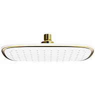 MEXEN D-49 head shower 25 × 29 cm, white-gold - Rain Shower