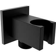 MEXEN Shower holder Cube, fixed, with spout, black - Shower Holder