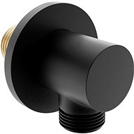 MEXEN Shower outlet Kai round, black - Wall Outlet