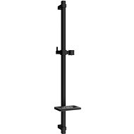 MEXEN DQ Sliding shower holder with soap dish 80 cm, black - Shower Pole