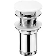 DEANTE Washbasin and bidet handle-klak universal ceramic, white - Sink Waste Outlet