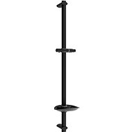 MEXEN DB Sliding shower holder with soap dish 75 cm, black - Shower Pole