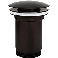OMNIRES Crank handle stopper for washbasin with and without overflow graphite - Sink Waste Outlet