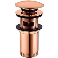 OMNIRES Crank handle stopper for washbasin with and without overflow copper - Sink Waste Outlet