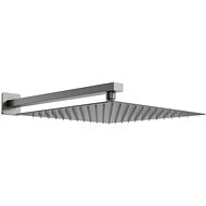 MEXEN Slim square shower head - rain 30 × 30 cm + shower arm, graphite - Rain Shower