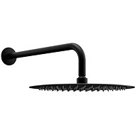 MEXEN Slim shower head - rain 30 cm + shower arm, black - Rain Shower