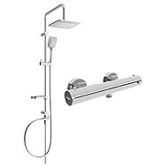 MEXEN Sven shower column including shower thermostatic mixer Kai, chrome (77100262-00) - Shower Set