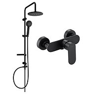 MEXEN Carl Shower Column Including Milo Shower Faucet, Black ( 71340240-70 ) - Shower Set