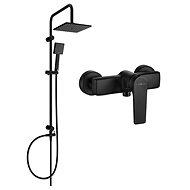MEXEN Tord shower column including Lynx shower mixer, black ( 745940200-70 ) - Shower Set