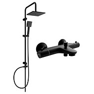 MEXEN Tord shower column including Nox thermostatic bath mixer, black ( 77350200-70 ) - Shower Set
