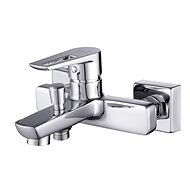 Cersanit Mille Single lever bath mixer, wall-mounted, with switch, chrome (S951-006) - Tap