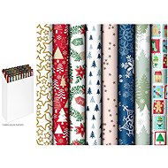 MFP Christmas, roll 500 x 70 cm, mix No. 10 - 1 pc (random motif) - Wrapping Paper