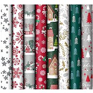 MFP Christmas, roll 500 x 70 cm, mix No. 15 - 1 pc (random motif) - Wrapping Paper