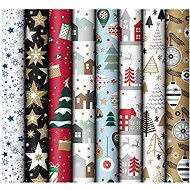 MFP Christmas, roll 1000 x 70 cm, mix No. 10 - 1 pc (random motif) - Wrapping Paper