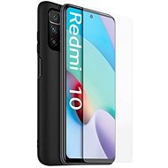 Made for Xiaomi TPU Kryt + Tvrzené Sklo pro Redmi 10/Redmi 10 2022 Black - Telefon tok