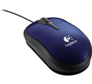 Myš Logitech Notebook Optical Mouse Plus - modrá (blue), USB - Mouse