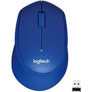 Logitech Wireless Mouse M330 Silent Plus, kék - Egér