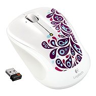 Logitech Wireless Mouse M235 White Paisley - Mouse