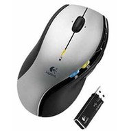 bezdrátová, Myš Logitech MX610 Left Hand Laser Cordless Mouse šedo-černá (grey-black), laserová, 160 - Mouse