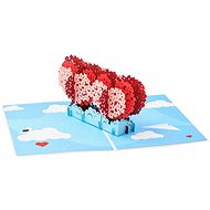 3D Card Flaming Heart - Greeting Card