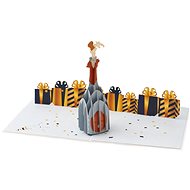 3D Card Champagne Bottle - Greeting Card
