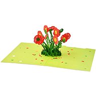 3D Greeting Card Poppies - Greeting Card