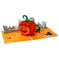 3D přání Strašidelná dýně - Přání