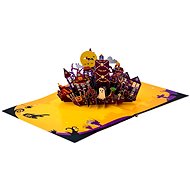3D přání Halloweenský rej duchů - Přání