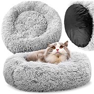 MG Fluffy Pillow cat and dog bed 60 cm, grey - Pet Bed