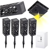 MG Standing Decor solar lamp 4 pcs, black - Garden Lighting