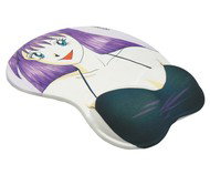 Gelová obrázková "Dívčí vnady" šedá - Mouse Pad