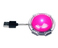 Saitek  UFO Smart Hub růžový - USB Hub
