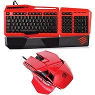 Mad Catz Strike3 červená + RAT3 červená - Herná klávesnica
