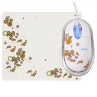 Mouse Saitek Expressions with mousepad, 1978 (white), USB2.0 - Gaming Mouse