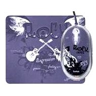Mouse Saitek Expressions with mousepad, rock chick, USB2.0 - Gaming Mouse