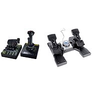 Saitek X55 Pro Flight HOTAS Rhino Pro Flight Rudder Pedals + - Joystick