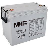 MHPower GE75-12 Gel battery 12V/75Ah, Terminal T1 - M6, Deep Cycle; GE75-12 - UPS Batteries