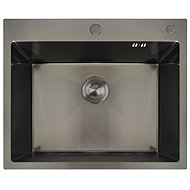 MIXXUS MH6050 Graphite Stainless steel sink with trap, graphite - Stainless Steel Sink