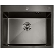 MIXXUS MH5843 Graphite Stainless steel sink with trap, graphite - Stainless Steel Sink