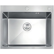 MIXXUS MH5843 Decor SS colour Stainless steel sink with trap, stainless steel - Stainless Steel Sink