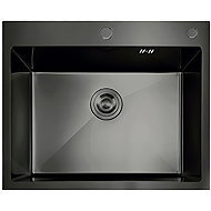 MIXXUS MH5843 Decor Graphite Stainless steel sink with trap, graphite - Stainless Steel Sink